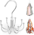 ZEDODIER Tank Top Hanger, 2 Pack Rotatable Bra Organzier for Closet, Max 48 Storage Capacity Sport Bra Holder, Metal Space Saving Closet Organizers and Storage, Silver-Ruum Studio Home