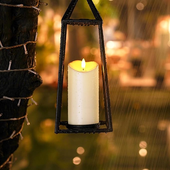 Homemory Flameless Candles with Timer and Remote Control, Battery Operated LED Candles, Realistic Fake Plastic Candles for Wedding, Festival, Home Decor, Waterproof Outdoor, D3”H4”6”8”-Ruum Studio Home