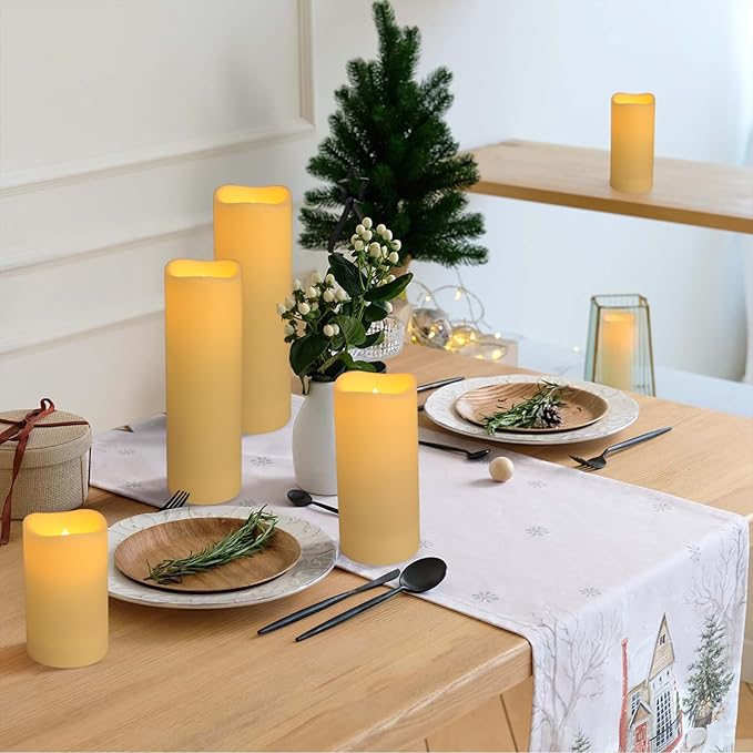 144-Pack LED Flameless Candles with Remote Control for Home and Special Occasions (Three Sizes)-Ruum Studio Home