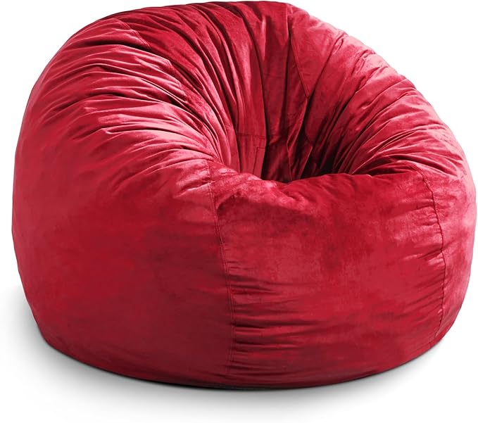 Hobestluk 4FT Bean Bag Chair Giant Bean Bag Chairs for Adults Large Bean Chairs with Removable Cover, Beanbag Chair with Filler, Adult Bean Bag Chairs for Living Room, Bedroom-Ruum Studio Home