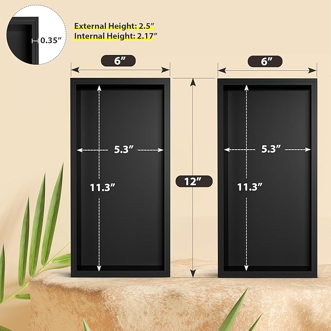 Kitchen Drawer Organizer Bins, Stackable Bamboo Drawer Organizer for Silverware, Coffee Pod Organizer K Cup Holder for Countertop, 2 Pcs Coffee Station Organizer Black 12" x 6" x 2.5"-Ruum Studio Home