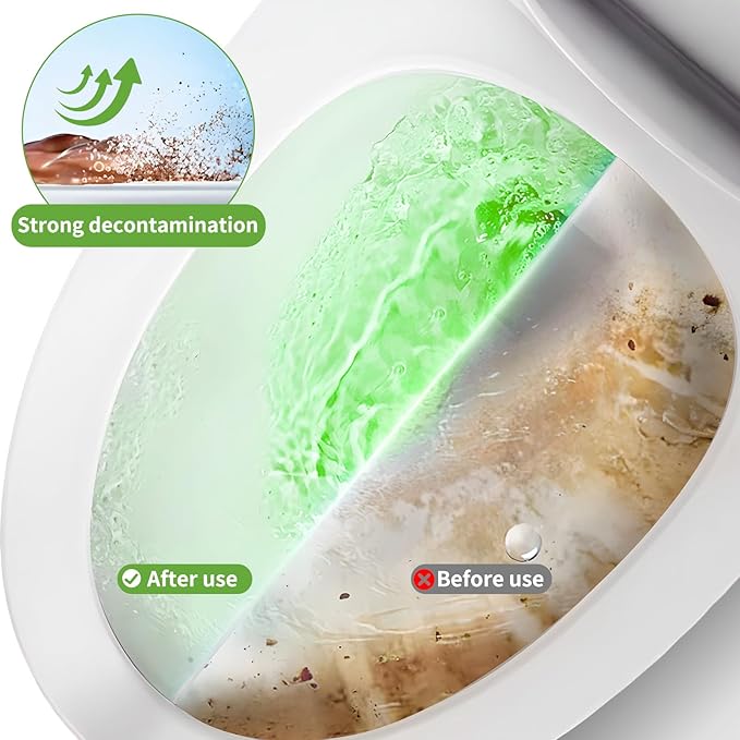 Toilet Bowl Cleaners Bottle Bathroom Toliet Bowl Cleaner with Fresh Jasmine Scent Cute Dinosaur Shaped Toilet Tank Cleaner (Green)-Ruum Studio Home