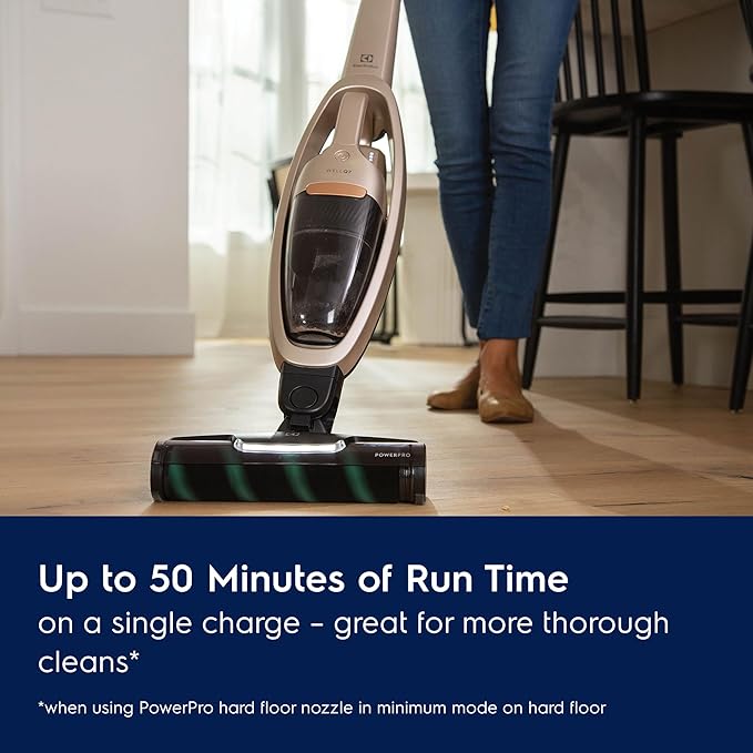 Electrolux WellQ7 Hard Floor Cordless 2-in-1 Vacuum with PowerPro Roller for Hard Surfaces, 50-Minute Run Time, 2 Power Modes, Soft Sand-Ruum Studio Home