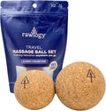 Travel Cork Massage Ball | Lightweight, Sustainable Alternative to Lacrosse Ball for Muscle Pain Relief (2 Piece Assortment, Sanded Cork)-Ruum Studio Home