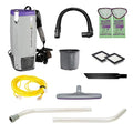 ProTeam Super Coach Pro 10 Backpack Vacuum Commercial with 2 Piece Wand Tool Kit, 10 Quart, Corded, 107304-Ruum Studio Home