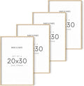 HAUS AND HUES 20x30 Picture Frames Set of 4 - 20x30 Inch Frames, Beige-Ruum Studio Home