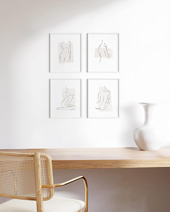 Haus and Hues 11x14 White Oak Wood Picture Frames Set of 15 - Premium Bulk Picture Frames 11x14 Bundle - Elegant Gallery Wall Frame Set for Posters, Art Display - Ideal for Wall Decor in Home & Office-Ruum Studio Home