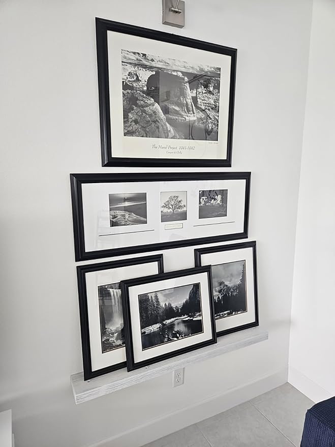 joelsantiques 60 Inch Wooden Floating Shelves for Wall - 60x6x2 in - Made of Natural Wood - Rustic Wall Shelves for Bedroom - Perfect for Living Room, Kitchen - Natural-Ruum Studio Home