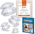 Silicone Cupping Therapy Set Professional Massage Cupping Cups for Cupping Therapy 4 Cup Kit for Massage, Myofascial Release, Cellulite Reduction (Lure Clear)-Ruum Studio Home