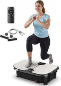 FEIERDUN Vibration Plate Exercise Machine, 400 LBS Capacity Vibration Plate for Lymphatic Drainage, Max Space for Whole-Body Workout & Relaxation at Home-Ruum Studio Home