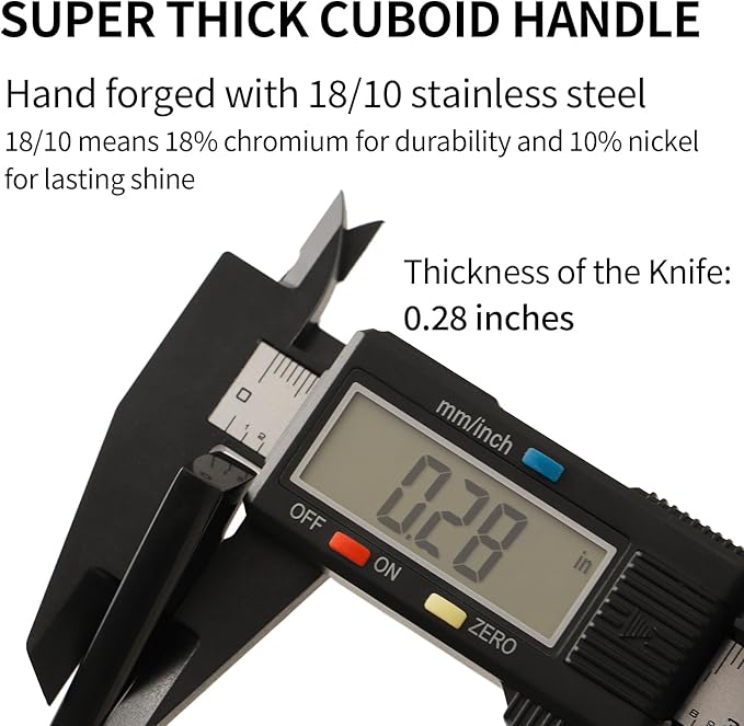 Stainless Steel Flatware Set Hand Forged 18/10 Silverware Set Mirror Black Cutlery Set with Cuboid Handle Matte Finished 20 Pieces Home Event Use Wedding Housewarming Gift Service for 4-Ruum Studio Home