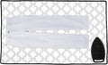 Encasa Homes Ironing Mat/Pad (Large 48"x28") with 3mm Padding & Silicone Iron Rest for Steam Pressing on Tabletop or Bed - Heat Resistant, Portable, Quilting & Travel Blanket - White Tiles-Ruum Studio Home
