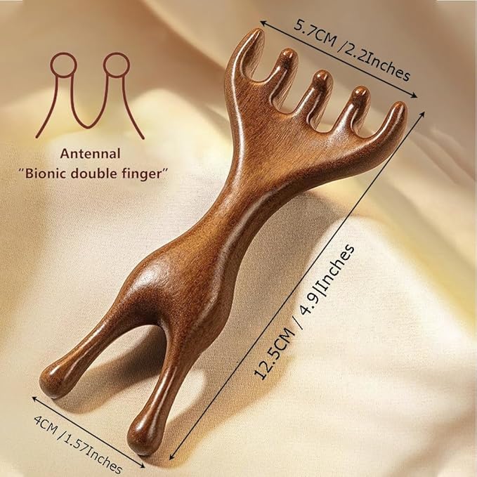Natural Wooden Nose Guasha Massage Tools Anti-Static, Eyes Facial Wood Gua Sha Tool,face Manual Massager Tool, Multifunctional Handheld Meridians Acupoint Massage Tool,1 Pieces.-Ruum Studio Home