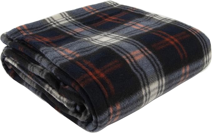 50x60 Throw Blankets, Plaid Fleece Throw Blankets for Bedroom, Couch, Livingroom, Chair, Pets, Outdoors-Ruum Studio Home