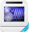 EUHOMY Portable Dishwasher Countertop Dishwashers, 8 Programs Mini Dishwasher, 5L Built-in Water Tank and Inlet hose, Self Clean, Baby Care, Air Dry Function, for Apartments & RVs, No Hookup Needed-Ruum Studio Home