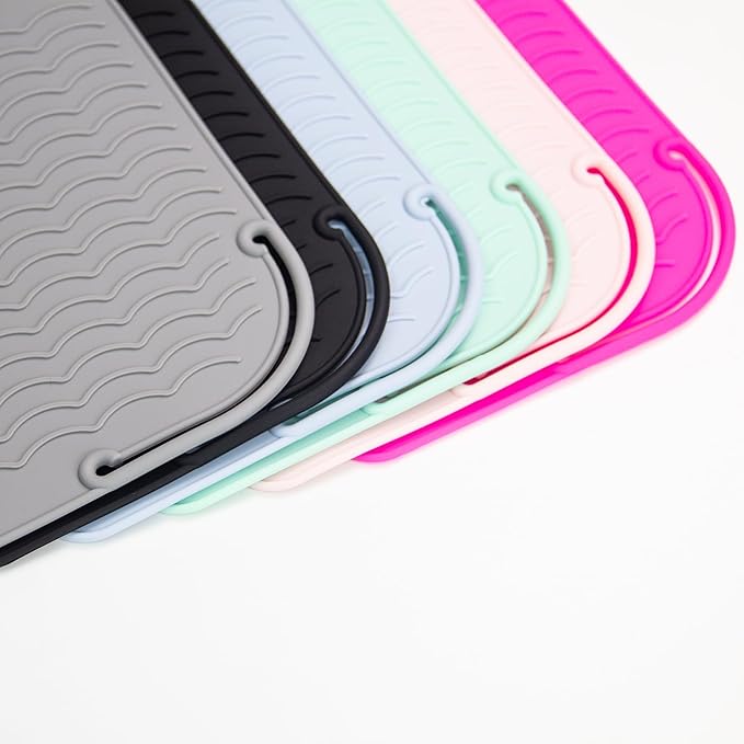 ANGENIL Heat Resistant Mat for Curling Irons, Hair Straighteners, and Flat Irons - Silicone Counter Pad and Travel Case for Hair Styling Tools-Ruum Studio Home
