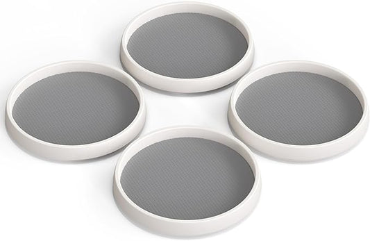 Simple Houseware 10-Inch Lazy Susan Spice Organizer Rotating Tray, 4-Pack-Ruum Studio Home