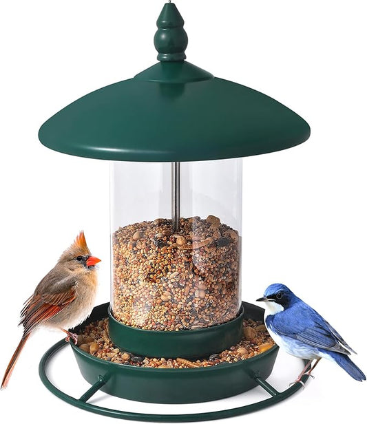 Bird Feeder for Outdoors - 360° Feeding Perch. Green-Ruum Studio Home
