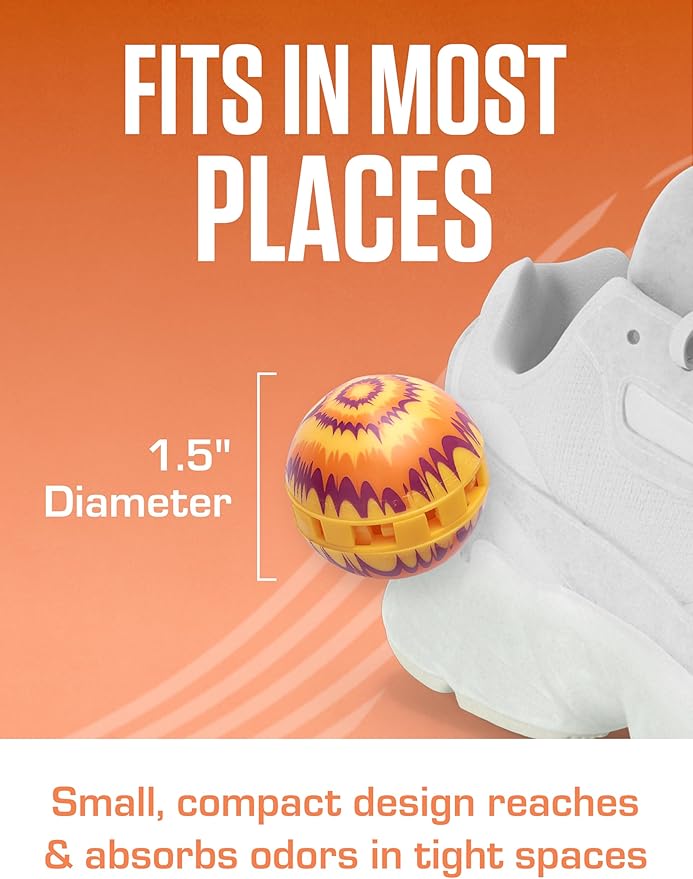 Sneaker Balls Odor-Fighting Shoe Fresheners, Eliminates Unpleasant Smells, Perfect For Sneakers, Gym Bags, Gear Bags, Drawers, Lockers, And More!, Fireside X-Mas, 6 Pack-Ruum Studio Home