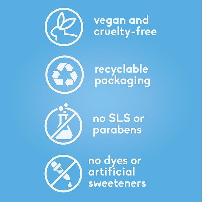 The Humble Co. Natural Whitening Toothpaste - Peppermint, Fluoride Free, Fresh Breath, Plaque Removal, Vegan & Cruelty Free, Non-Toxic SLS Free (5.5 oz, 2pk)-Ruum Studio Home