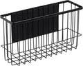 dedoot Magnetic Holder Locker Strong Black Mesh Holder Magnetic Basket Organizer Shelf Rack for Whiteboard,Fridge, Sponge, Recipe, Beverage ,Refrigerator ,Office File Foil,10.25x 3.6x 6 inches-Ruum Studio Home