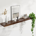 Floating Shelves for Wall, USA-Sourced Walnut Wood 48 Inch Long Wall Shelves, Natural Wooden Wall Mounted Picture Ledge Shelf, Nursery Book Storage Shelf Kids Bookshelf, Display Shelf for Bathroom-Ruum Studio Home