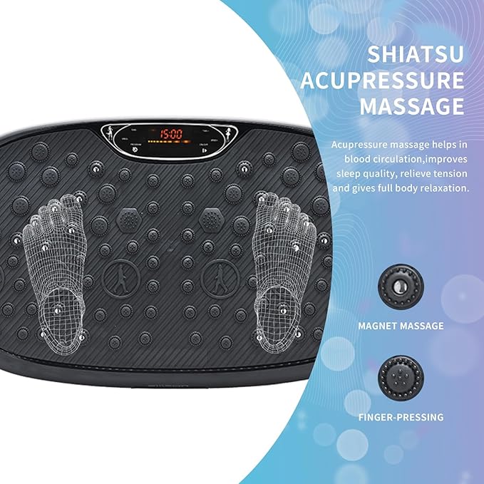 EILISON FitMax 3D XL Vibration Plate Exercise Machine - Whole Body Workout Vibration Platform w/Loop Bands - Lymphatic Drainage Machine for Weight Loss, Shaping, Wellness, Recovery-Ruum Studio Home