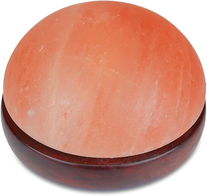 Himalayan Secrets® Salt Dome Lamp | for Warming Up Hands and Feet (9" Diameter)-Ruum Studio Home