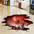 Halloween Wall Stickers Bat Ghost Scary Decor Large Removable Floor Room Decals Decoration Window Clings Party Supplies for Windows Glass Home Ornaments-Ruum Studio Home