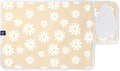 Encasa Homes Ironing Mat/Pad (Small 28"x20") with 3mm Padding & Silicone Iron Rest for Steam Pressing on Tabletop or Bed - Heat Resistant, Portable, Quilting & Travel Blanket - Daisy Beige-Ruum Studio Home