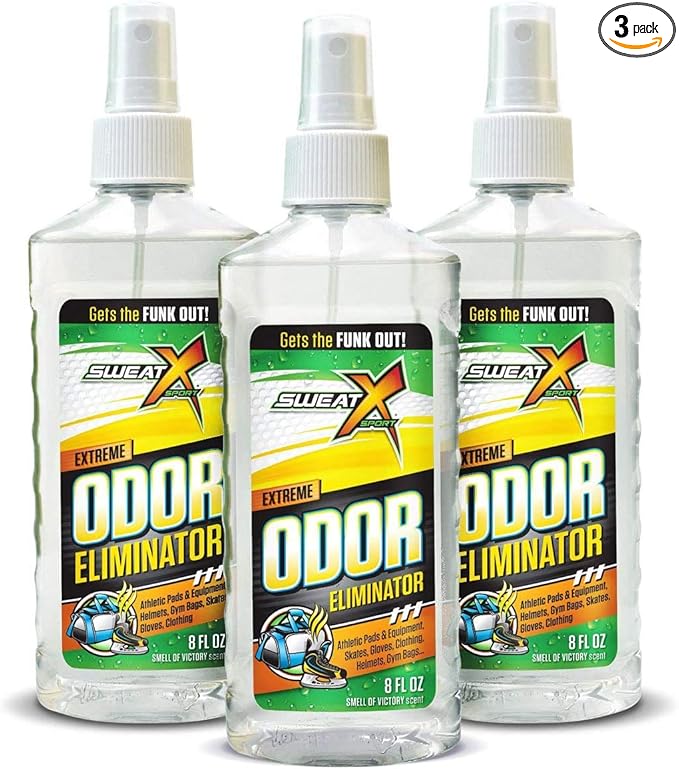 Extreme Odor Spray - Multipurpose No-Wash Deodorizer - Ideal for Shoes and Gym Clothing - Victory Scent (8 Fl Oz) - 3 Pack-Ruum Studio Home