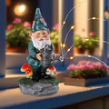 Solar Gnome Statue for Garden with Watering Can Light 8" Resin Gnome Figurines Outdoor Paito Yard Porch Decor Birthday Housewarming Gnomes Gifts for Women Mom Grandma Wife Sister-Ruum Studio Home