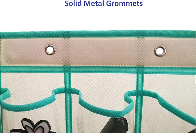 Classroom Pocket Chart for Phone Calculator Holder Over The Door Hanging Closet Jewelry Organizer with 30 Clear Pockets (BEIGE)-Ruum Studio Home