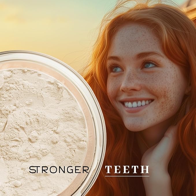 Miracle Tooth Cleaning Powder Toothpaste - Fluoride-Free Tooth Powder with Bentonite Clay, Baking Soda, Grassfed Cattle Bone, Cinnamon Oil, Sea Salt - Powdered Toothpaste - 2.2 Ounce-Ruum Studio Home