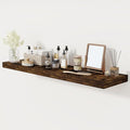 Floating Shelves 48 Inch Long, 12 Inch Deep Floating Shelves for Wall, 48 x 12 Large Wall Shelves for Home Storage & Display, 2" Thicked Floating Shelf for Bedroom, Living Room, Rustic Brown, 1 Pack-Ruum Studio Home