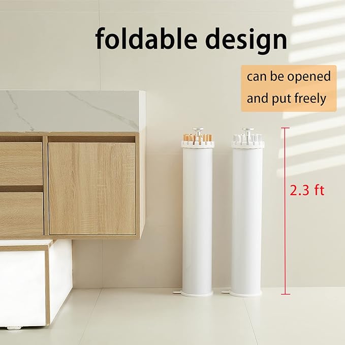 JOOM Tripod Clothes Drying Rack, Garment Rack Portable and Foldable Space Saving Laundry Drying Rack - Drying Rack Clothing Floor Folding Balcony Bedroom Household Aluminum-Ruum Studio Home