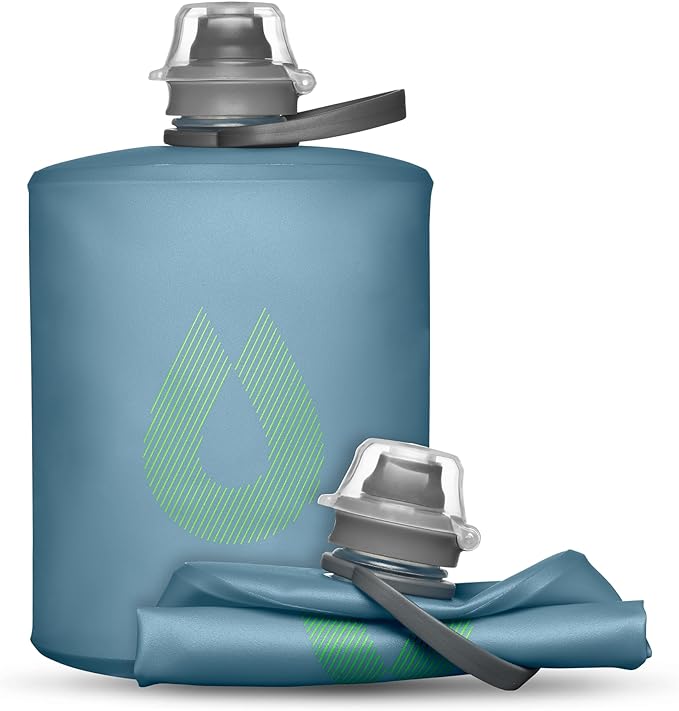 HydraPak Stow - Collapsible Backpacking Water Bottle (350ml, 500ml, 1L) - BPA Free, Ultra Light, Spill-Proof Twist Cap-Ruum Studio Home