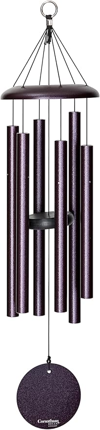 Corinthian Bells by Wind River - 30 inch Plum Wind Chime for Patio, Backyard, Garden, and Outdoor Decor (Aluminum Chime) Made in The USA-Ruum Studio Home