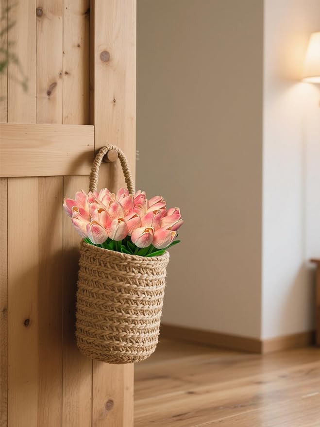 15pcs Real Touch Tulips PU Artificial Flowers Fake Tulips Flowers for Arrangement Wedding Party Easter Spring Home Dining Room Office Decoration-Ruum Studio Home