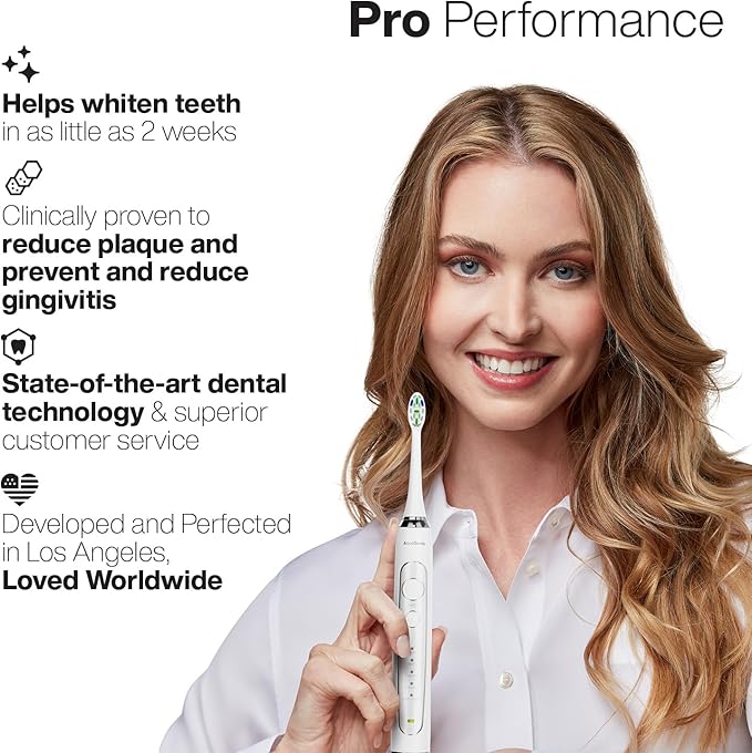Aquasonic Duo Series PRO – Ultra-Whitening Electric Toothbrush Set – 5 Modes & Smart Timers – Premium Travel Cases & 10 Proflex Brush Heads – ADA Accepted Toothbrushes-Ruum Studio Home