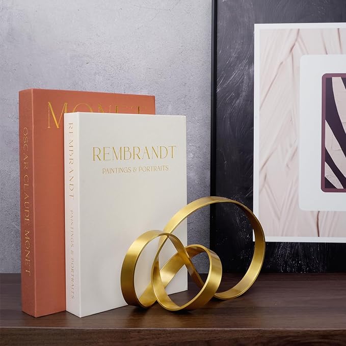 Linen Decorative Books for Home Decor,Set of 2 Aesthetic Faux Decor Book for Decoration,Fake Books for Bookshelf,Keepsake Storage Box (Orange & Beige)-Ruum Studio Home