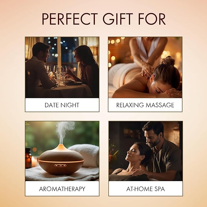 MAJESTIC PURE Vanilla Passion Massage Oil for Massage Therapy - Refreshing, and Relaxing - Natural Oils with Vanilla Oil, Coffee Oil & Shea Butter - for All Skin Types - Men and Women - 8 fl oz-Ruum Studio Home