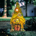 Garden Decor Outdoor Solar Statues, 9.4Inch Resin Fairy Garden Solar Lights Birthday Gifts for Women Yard Decorations, Gardening Gifts for Patio, Balcony, Porch Decor-Ruum Studio Home
