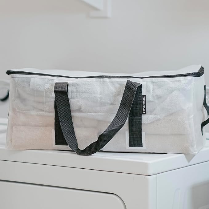 CleverMade Under Bed Storage Bag - Collapsible Storage for Shoes and Clothes Easy Use - Heavy Duty Utility Bag Home-Ruum Studio Home