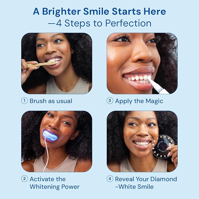 Snow Teeth Whitening Kit - Snow Teeth Whitening Serum and LED Mouthpiece Whitener, Formulated with Hydroxyapatite, Good for 6 Months - Wireless Kit with 3 Wands-Ruum Studio Home