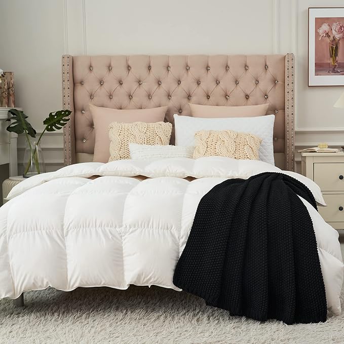 Longhui bedding Chunky Cable Knit Throw Blanket Lightweight Black 100% Organic Cotton Blanket for Sofa Couch Bed Baby Nursery, Rustic Shabby Chic Modern Farmhouse, 60” x 80” Give Laundering Bag-Ruum Studio Home