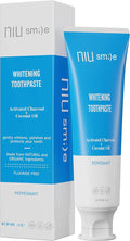 Niusmile Teeth Whitening Toothpaste | Activated Charcoal & Coconut Oil | SLS & Fluoride Free | Peppermint Taste-Ruum Studio Home