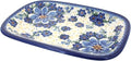 Blue Rose Polish Pottery Daisy Surprise Small Rectangular Serving Platter-Ruum Studio Home