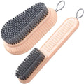 Cleaning Brush Soft Bristle Brush Laundry Scrub Brush Clothes Underwear Shoes Scrubbing Brush, Easy to Grip Household Cleaning Brushes Tool for Countertops Bathtubs (Pink)-Ruum Studio Home