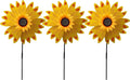 Pack of 3X Yellow Sunflower Windmill Wind Spinner Decoration Home Yard Garden Decor-Ruum Studio Home